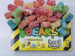 General store operation - mainly grocery: Toxic Waste Bears Sour & Chewy TBX 3oz/85g