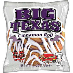 General store operation - mainly grocery: Cloverhill Big Texas Cinnamon Roll 4oz/113g