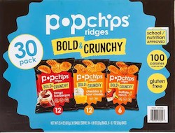 General store operation - mainly grocery: PoPchips Potato Ridges Variety 30 pack 0.7oz/20g (Best Before July 2023)