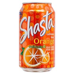 General store operation - mainly grocery: Shasta Orange 12floz/355ml