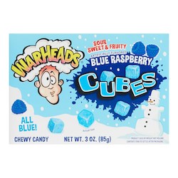 General store operation - mainly grocery: Warheads Chewy Cubes Blue Raspberry TBX 3oz/85g