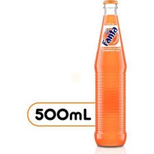 General store operation - mainly grocery: Fanta Orange Mexican Glass Bottle 500ml