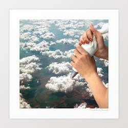 Artist: 'Piping Clouds' Art Print by Vertigo Artography