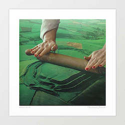 'Meadows Roller' Art Print by Vertigo Artography