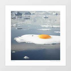 Artist: 'Egg-berg' Art Print by Vertigo Artography
