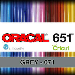 Oracal 651 Adhesive Vinyl: Grey 071 Adhesive Vinyl