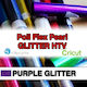 PURPLE Glitter Poli Flex HTV Iron-on