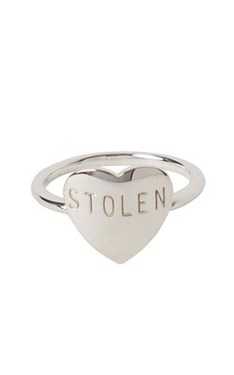 Stolen Girlfriends Club sterling silver heart ring from Walker and Hall Jeweller - Walker & Hall