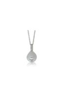 18ct white gold diamond and cultured south sea pearl necklace from Walker and Ha…
