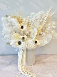 Dried flower: White Blossom Vase