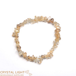 Rutilated Quartz Chip Bracelet