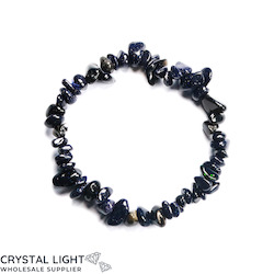 Blue Goldstone Chip Bracelet