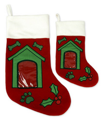Internet only: Dog House Picture Frame Stocking-Large
