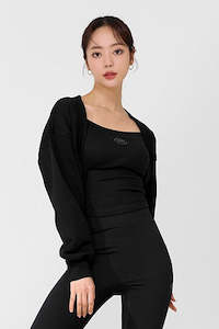 Soft Cotton Balloon Bolero_Black