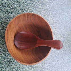 Handmade Wooden Large Rosewood Spice Spoons Set of 4   | Yompai NZ
