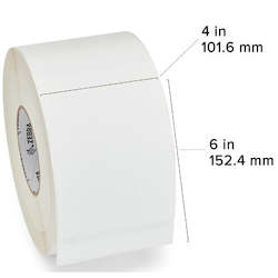 Computer software publishing: Zebra UHF RFID General Purpose Synthetic label Tag - 150mm x 105mm Per Roll Price of